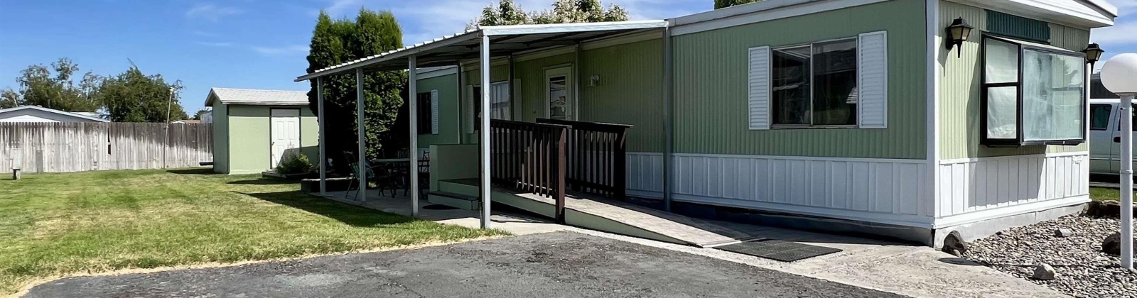 Clearwater #105, Kennewick, Washington 99337, 2 Bedrooms Bedrooms, ,1 BathroomBathrooms,Manufactured Rented Lot,For Sale,Clearwater #105,285093
